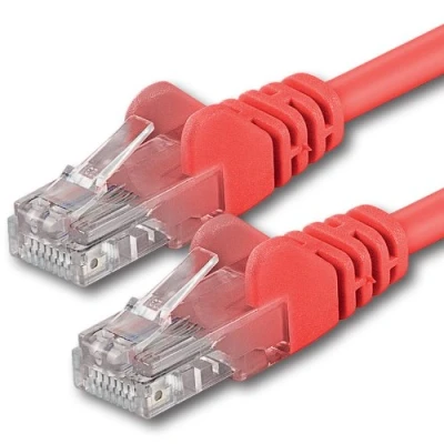 Abbildung von 1aTTack.de 10m rot 1 Stück CAT.6 CAT6 Ethernet Lan Netzwerk Kabel 1000 Mbit/s Patchkabel