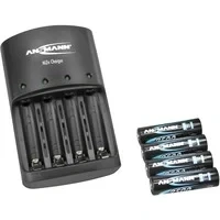Abbildung von ANSMANN Nickel Zink Ladegerät Akku / Leistungsstarkes 4 fach für 1,6V NiZn AA oder AAA Akkus Ideal Hochleistungsakkus aus Fernbedienungen, Messgeräten, Kameras uvm.