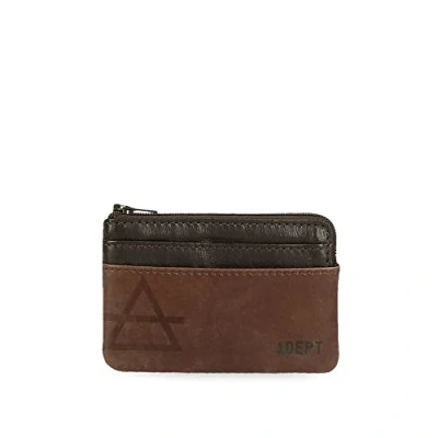 Abbildung von Adept Jim Vertikale Geldbörse mit Klickverschluss schwarz 8,5 x 10,5 1 cm Leder, Schwarz,