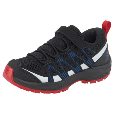 Abbildung von Salomon XA PRO V8 Unisex Hikingschuh für Kinder, Größe: 26, Black/lapis blue/fiery red Textil/synthetik