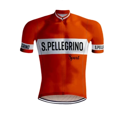 Abbildung von Retro Radtrikot San Pellegrino Orange RedTed