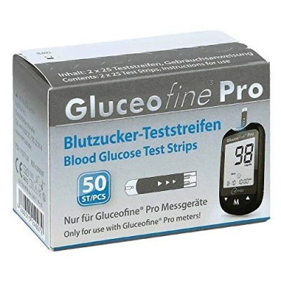 Abbildung von Gluceofine Pro Blutzucker teststreifen