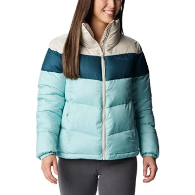 Abbildung von Columbia Damen Puffect Colour Blocked Jacke mit Farbblock Design