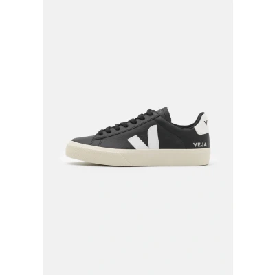 Abbildung von Veja Campo Sneaker low, Damen, Größe: 36, Black/white Leder und lederimitat