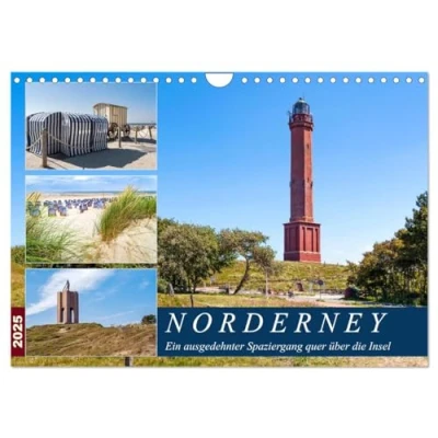 Abbildung von Norderney Spaziergang (Wandkalender 2025 DIN A4 quer), CALVENDO Monatskalender