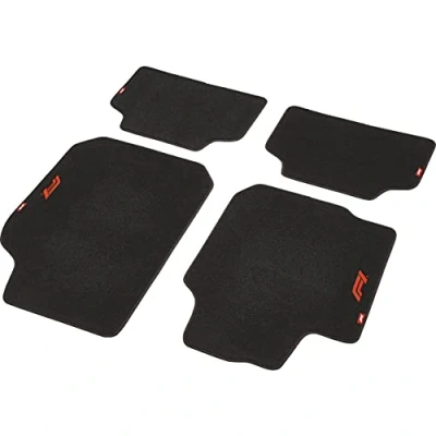 Abbildung von Formula 1 10860 Fußmattensatz Textil vorne und hinten 4 schwarz/rot Universelle passform 680 x 480, 325 480