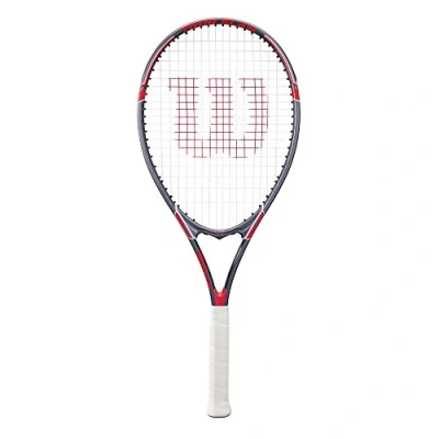 Abbildung von Wilson Tour Slam Freizeit Tennisschläger für Erwachsene, Griffgröße: 7,6 11,4 cm, Rot/Grau
