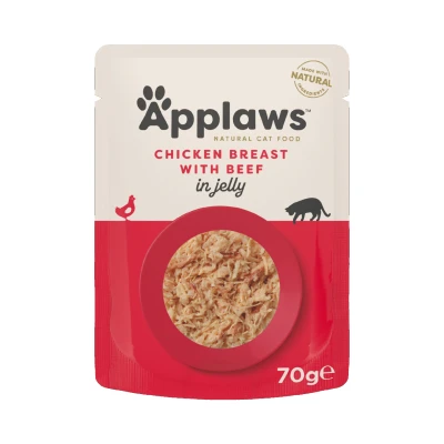 Abbildung von 70 g Applaws Quick Serve Huhn und Rind in Gelee per stuks