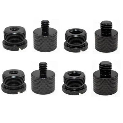 Abbildung von VIVIIHOO Mikrofon Adapter Gewindeadapter 1/4 auf 5/8 Zoll Stativ 3/8 8 teiliges Set für Mikrofonstative und Kameras