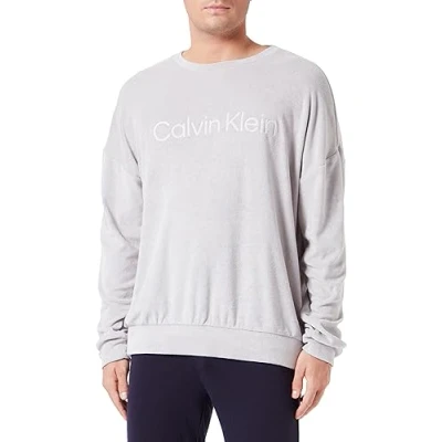 Abbildung von Calvin Klein Underwear SOFT Towelling Nachtwäsche Shirt, Herren, Größe: Large, Porpoise