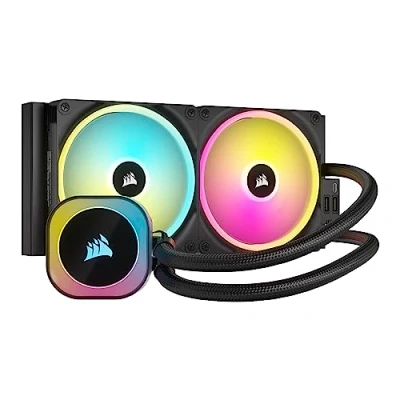 Abbildung von CORSAIR Wasserkühlung iCUE LINK H115i RGB Komplett 280 mm, schwarz