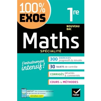 Abbildung von Maths 1re générale (spécialité): exercices résolus Nouveau programme de Première