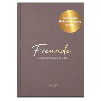 Abbildung von LEAF &amp; GOLD Poesiealbum Freundebuch zum Ausfüllen