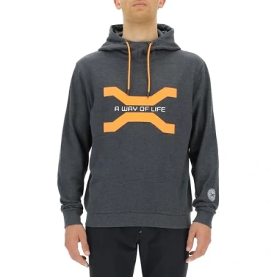 Abbildung von JEEP O102930 G557 XP Herren Kapuzen Sweatshirt Großer Aufdruck Xtreme Performance Symbol A Way of Life JX23A Dark Grey Melange XXL