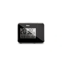 Abbildung von Mebus Funk Wecker mit Projektion und Thermometer Kunststoff Schwarz normal 42425
