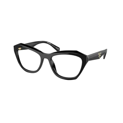Abbildung von Prada Damen PR A20V 16K1O1 Rahmen von BRILLEN Acetat Schwarz Transparent Schmetterling Normal