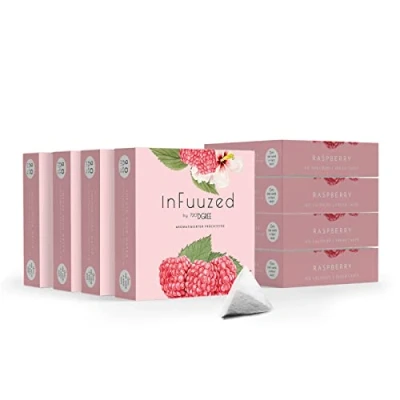 Abbildung von 720DGREE &quot;InFuuzed&quot; Geschmack Himbeer 160 Beutel mind. 80 Liter Kein Zuckerzusatz, Ohne Kalorien Natürlich lecker für Deine Trinkflasche: Die Getränke Alternative zu Eistee, Limonade, Sirup