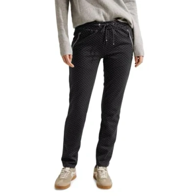 Abbildung von Cecil Casual FIT Jogginghose, Damen, Größe: XXL, Schwarz