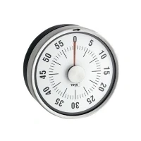 Abbildung von TFA Dostmann Puck Küchentimer, Eieruhr magnetisch, Timer, mit Restzeit Anzeige, 0 60 Minuten, weiß, 38.1028.02,L 79 x B 32 H mm