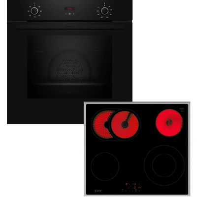 Abbildung von NEFF Backofen Set &quot;B1CCC0AK3&quot;, mit Teleskopauszug nachrüstbar, 5 Beheizungsarten