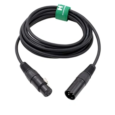 Abbildung von HangTon Mikrofon Recorder Mixer, Kopfhörer Verstärker, symmetrisches Audiokabel, 4 polig, XLR Stecker auf Buchse, XLR, polig (3 m)