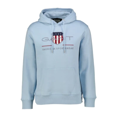 Abbildung von GANT Herren REG Archive Shield Hoodie Kapuzenpullover, Fresh Blue, 56