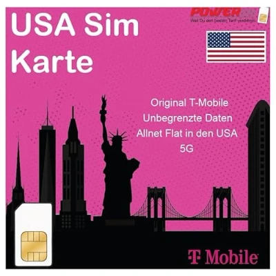 Abbildung von T Mobile USA unbegrenzte* Daten in den USA, 5 GB Roaming Kanada und Mexiko unbegrenzte Anrufe