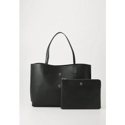 Abbildung von Tommy Hilfiger Distinct TOTE SET Shopping Bag, Damen, Größe: One Size, Black