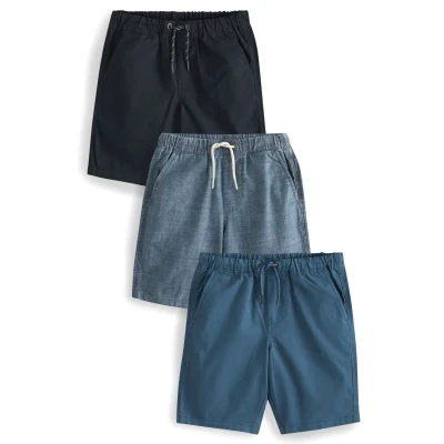 Abbildung von Next Pullon Shorts 3 PACK für Kinder, Größe: 98, Blue