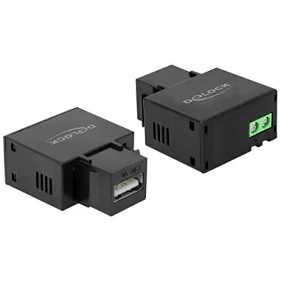 Abbildung von DeLOCK Keystone Modul mit USB Typ A Ladebuchse 1 schwarz