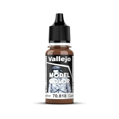 Abbildung von Vallejo, Model Color, Acrylfarbe, 17 ml Rotes Leder