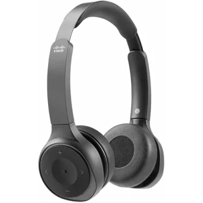 Abbildung von Cisco Headset 730, kabelloses Dual On Ear Bluetooth mit Etui, USB A HD Adapter, und 3,5 mm Kabel, Carbon Black, 1 Jahr Garantie beschränkter Haftung (HS WL 730 BUNA C)