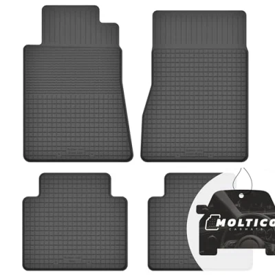 Abbildung von Gummimatten mit Rand Auto Fußmatten Gummi Automatten Passgenau 4 teilig Set passend für Mercedes E W210 1995 2002