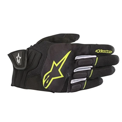 Abbildung von Alpinestars Motorradhandschuhe Atom Gloves Black Yellow Fluo, Schwarz/Gelb, S