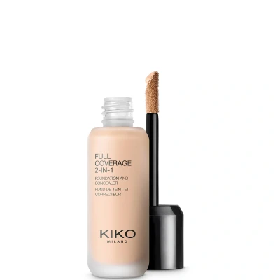 Abbildung von KIKO Milano FULL Coverage 2 IN 1 Foundation AND Concealer Foundation, Damen, Größe: 25 ml, Warm beige