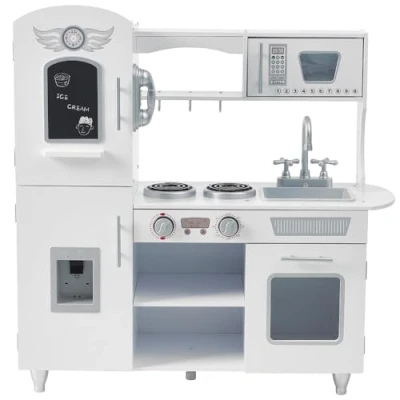 Abbildung von Holzspielküche Vintage 85 cm Weiß ab 3 Jahren Bandits and Angels Kitchen Kinderküche
