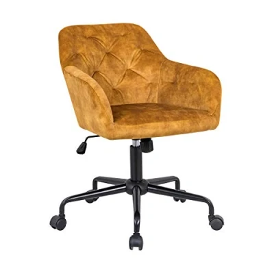 Abbildung von riess ambiente Drehstuhl DUTCH COMFORT FARBWAHL, Büro · Samt Metall mit Laufrollen höhenverstellbar Home Office