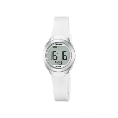 Abbildung von Calypso WATCHES Digitaluhr Damen Uhr K5677/1 Kunststoffband, (Digitaluhr), Armbanduhr rund, PURarmband weiß, Sport