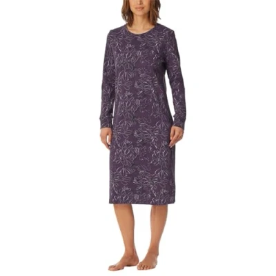 Abbildung von Schiesser Damen Langarm weiche Baumwolle 110 cm Comfort Interlock Nachthemd, Multicolor 1_182020, 38