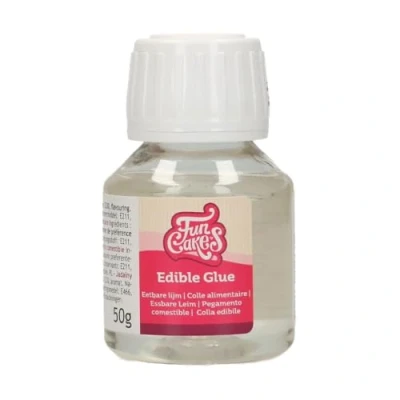 Abbildung von FunCakes Essbarer Kleber: Transparent, für Sugarcraft Arbeiten und Kuchendekorationen, enthält einen einfach zu verwendenden Pinsel, 50 g.
