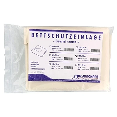 Abbildung von Bettschutzeinlage Gummi 90x150 cm creme 1 St