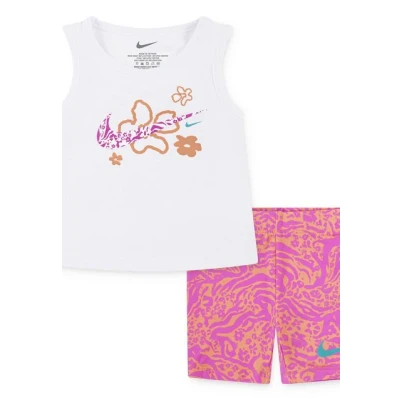 Abbildung von Nike Sportswear WILD Flower BIKE Short Shorts für Kinder, Größe: 86/92, Apricot agate