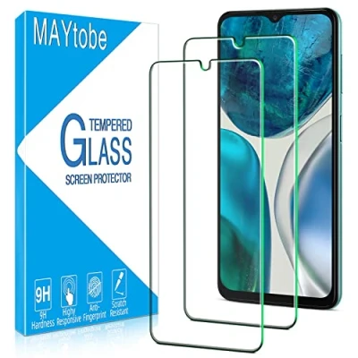 Abbildung von MAYtobe 2 Stück Schutzfolie für Samsung Galaxy A13 5G, 4G, HD Displayschutzfolie, Anti Kratzen, 9H Härte Glas, Ultrabeständig, 0,33mm Ultra Klar, Blasenfrei, Einfaches Anbringung