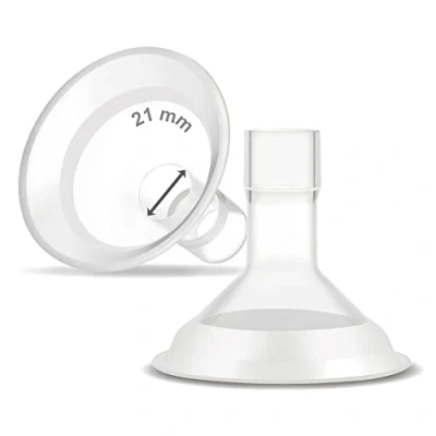 Abbildung von Maymom MyFit Comfy Series 21mm Zweiteiliges Design Brustschutz Kompatibel mit Medela Milchpumpen; Keine Original Pumpenteile; Ersetzen Sie Shields; Fit MaxFlow Flex Stecker; 2 Stück