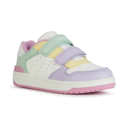 Abbildung von Geox Washiba GIRL Sneaker low white/multicoloured für Kinder, Größe: 39, White/multi coloured Schuhe