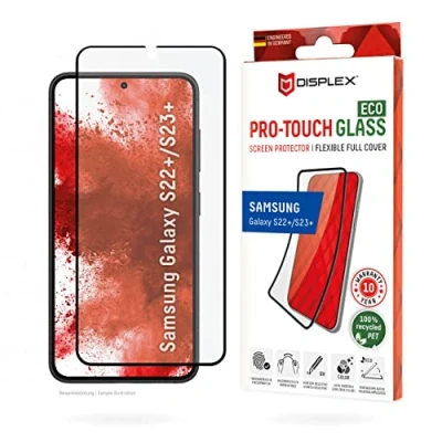 Abbildung von Samsung Galaxy S23 Plus Panzerglas Displex Screenprotector ProTouch Glass Eco Displayschutz aus gehärtetem Glas für das