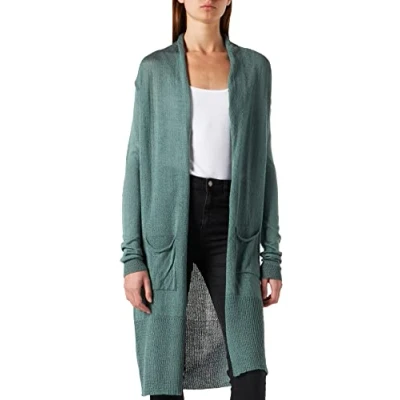 Abbildung von Noppies Maternity Damen Cardigan Long Sleeve Knox Strickjacke, Duck Green P721, XS