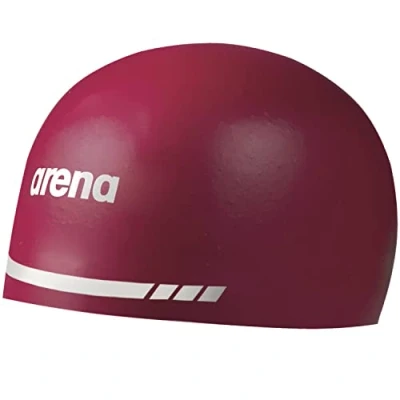 Abbildung von ARENA Unisex Erwachsene 3D Soft USA Racing Badekappe, Rot/Ausflug, einfarbig (Getaway Solids), Extra Large