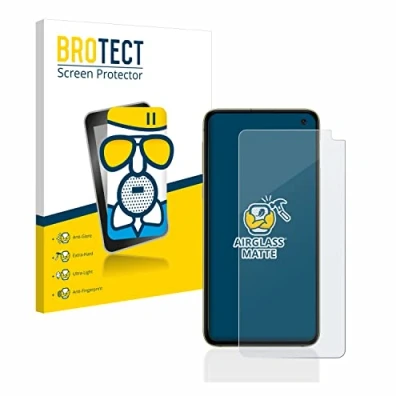 Abbildung von BROTECT Entspiegelungs Schutzglas für Samsung Galaxy S10e Schutz Folie Panzerfolie Glas Matt [Extrem Kratzfest 9H, Anti Reflex, Fingerprint]