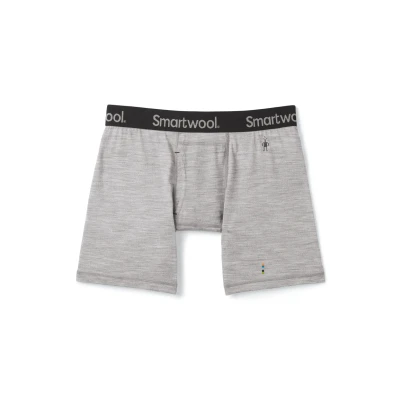 Abbildung von Smartwool Merino Boxer Panties, Herren, Größe: Large, Light gray heather